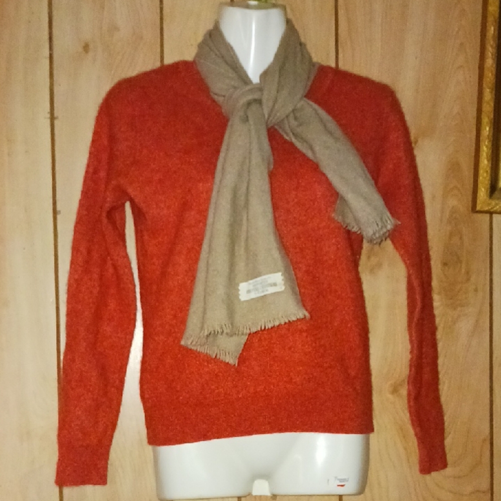 Cisco BeigeWarm vintage cashmere Scarf#vintage